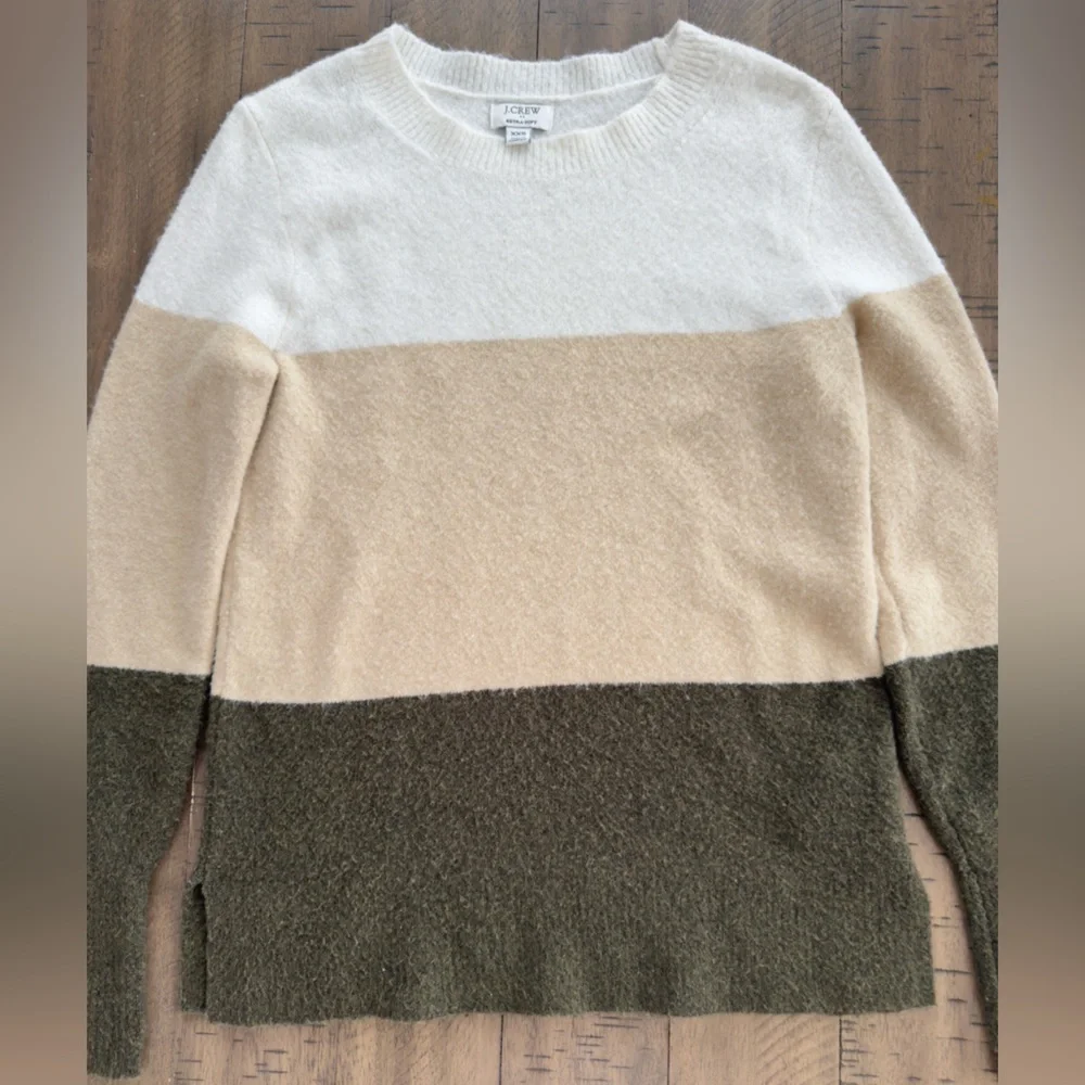 J. Crew Multicolor Crew Neck Sweater